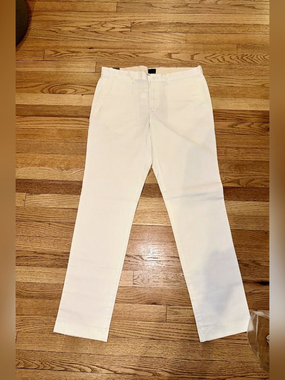 J.Crew 770 Straight Fit White Stretch Chinos 34x34 NWT